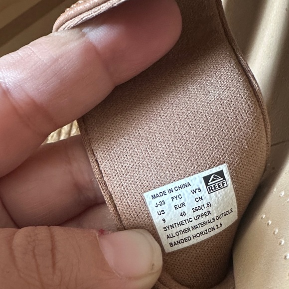 Reef banded horizon Tan Platform Sandals - Picture 10 of 11